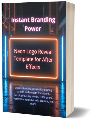 Neon Logo Reveal After Effects Template – Glowing Logo Intro Animation | AE Opener for YouTube, Promo & Branding
